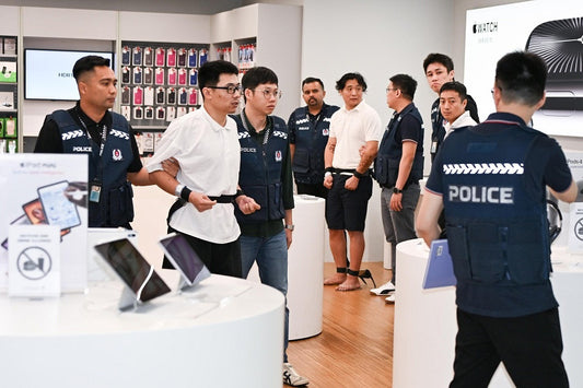 Scam Syndicates Deploy Foreigners in Singapore to Target Retailers Like Apple Store and Best Denki