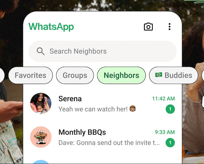 WhatsApp users can now filter chats with customized lists