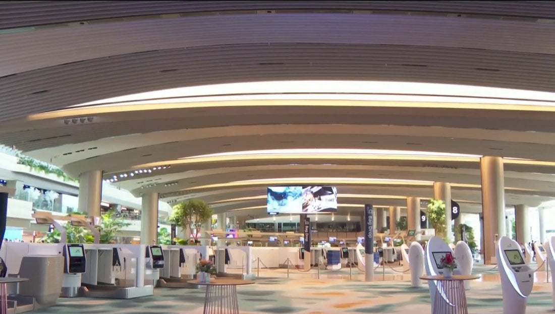 Changi Airport's Terminal 2 fully reopens with lush greenery and digital waterfall display