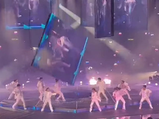 Giant video screen falls on boyband Mirror dancers at Hong Kong concert