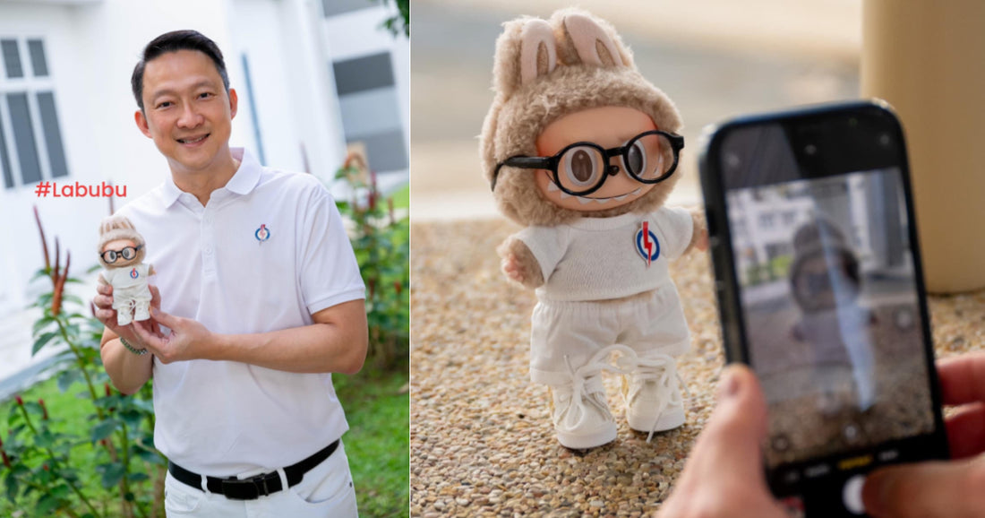 PAP Sengkang team debuts PAP Labubu doll during senior citizen grocery drive