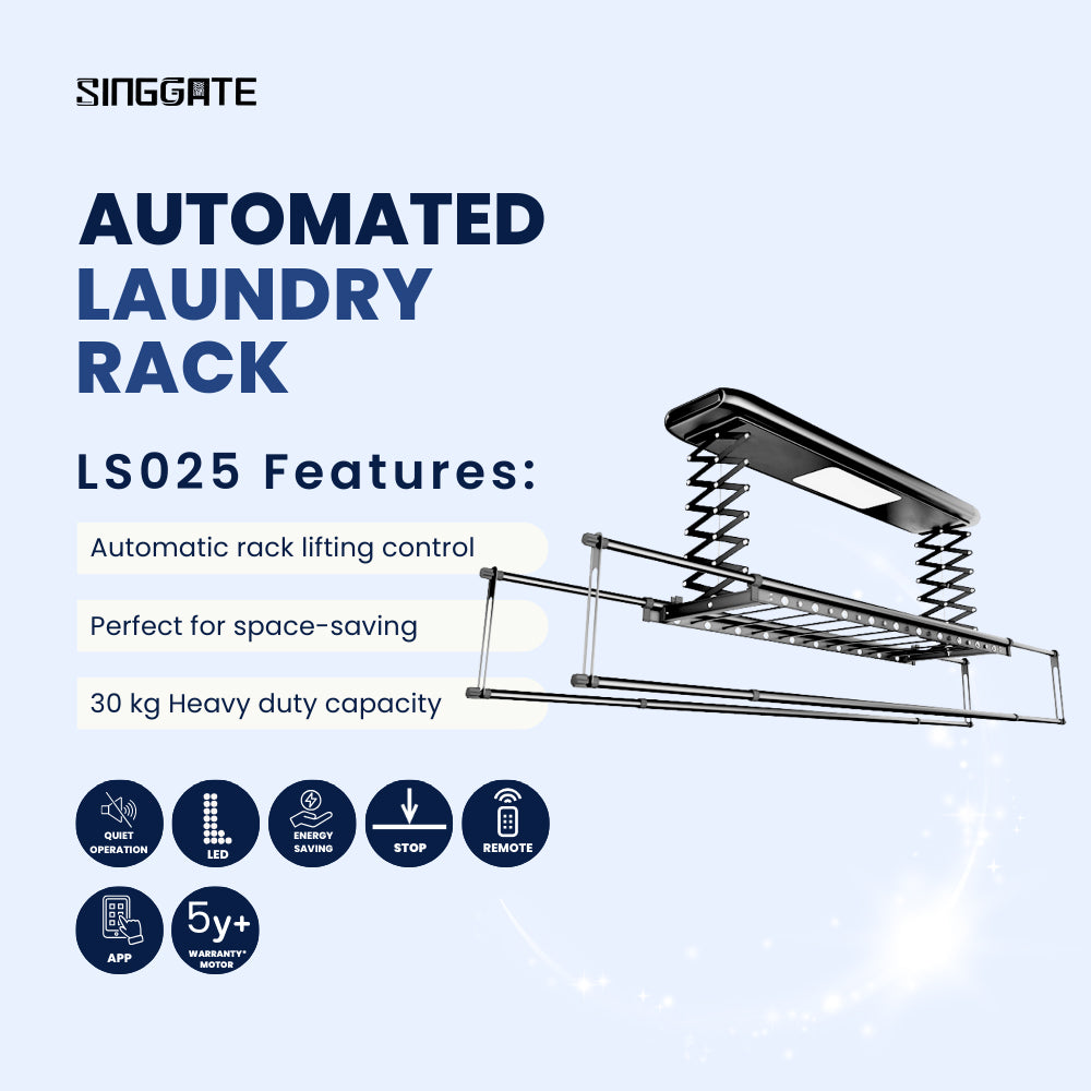 LS025 Automated Laundry Rack | Essential Features