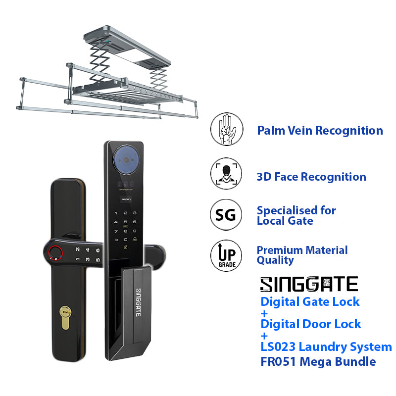 Mega Bundle - FR051 Door + FM021 Gate + Smart Laundry Rack