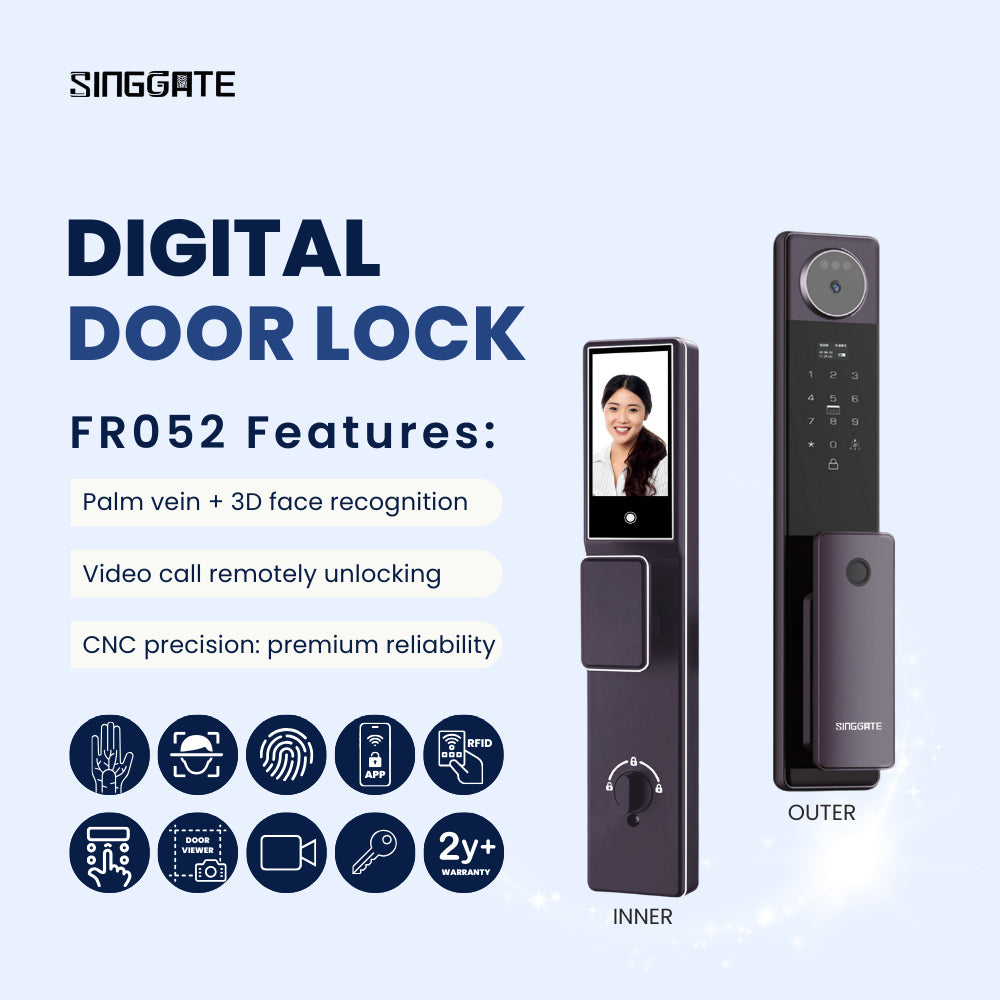 FR052 Door + FM021 Gate Digital Lock Bundle