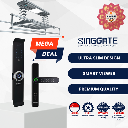 Mega Bundle FA007 Door + FM021 Gate + LS026/023 Laundry Rack