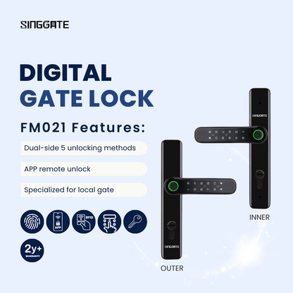 FR009 Pro Door + FM021 Gate Digital Lock Bundle