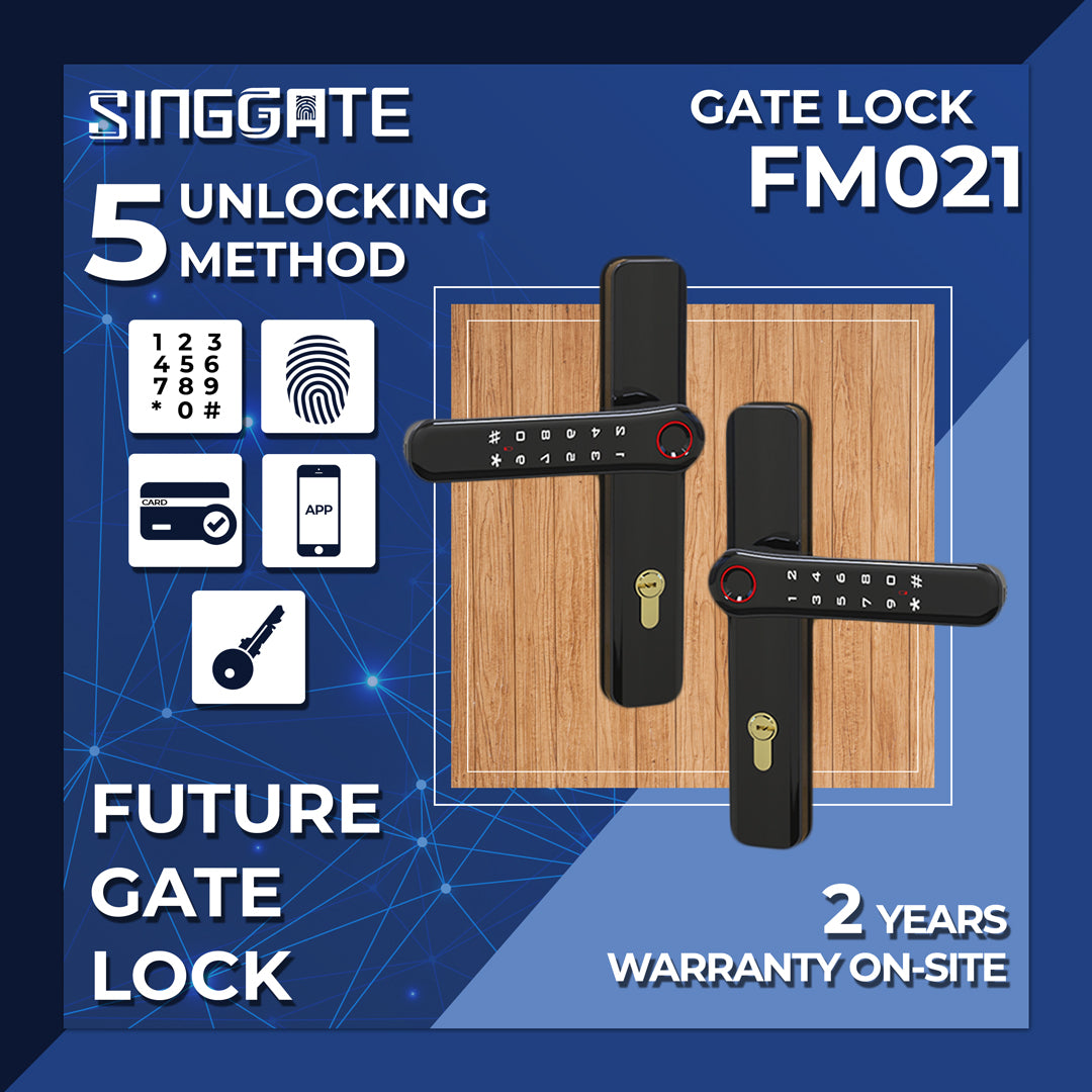 SINGGATE Mega Bundle, ❤️NEW❤️*Mega Bundle Deal* FR018 Door Digital Lock + FM021 Metal Gate Digital Lock + LS026 Laundry Rack - SINGGATE Digital Lock