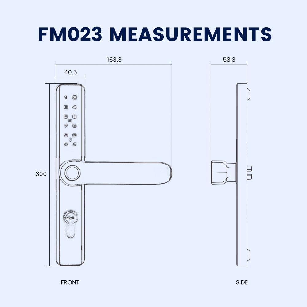 FM023 Smart Sync Digital Gate Lock