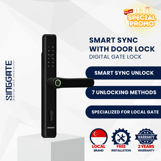 FM023 Smart Sync Digital Gate Lock