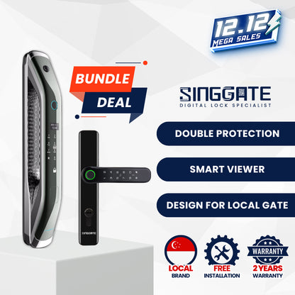 FR001 Door + FM021 Gate Digital Lock Bundle