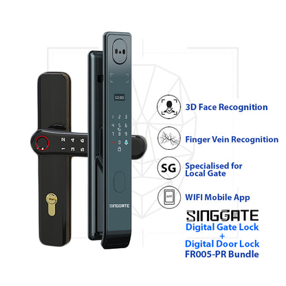 FR005 Pro Door + FM021 Gate Digital Lock Bundle