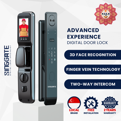 FR005 Pro 3D Face & Finger Vein Digital Door Lock