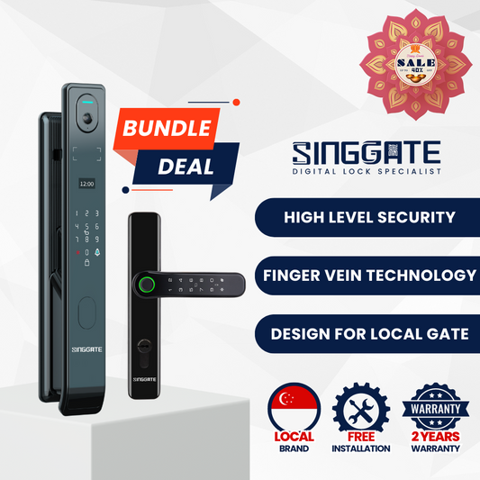 FR005 Door + FM021 Gate Digital Lock Bundle