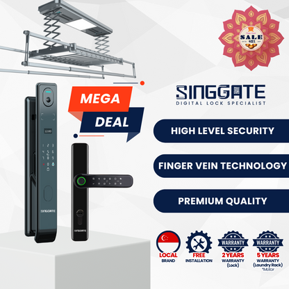 Mega Bundle - FR005 Door + FM021 Gate + LS026/023 Laundry Rack