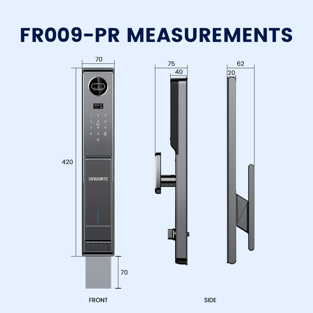 FR009 Pro Door + FM021 Gate Digital Lock Bundle