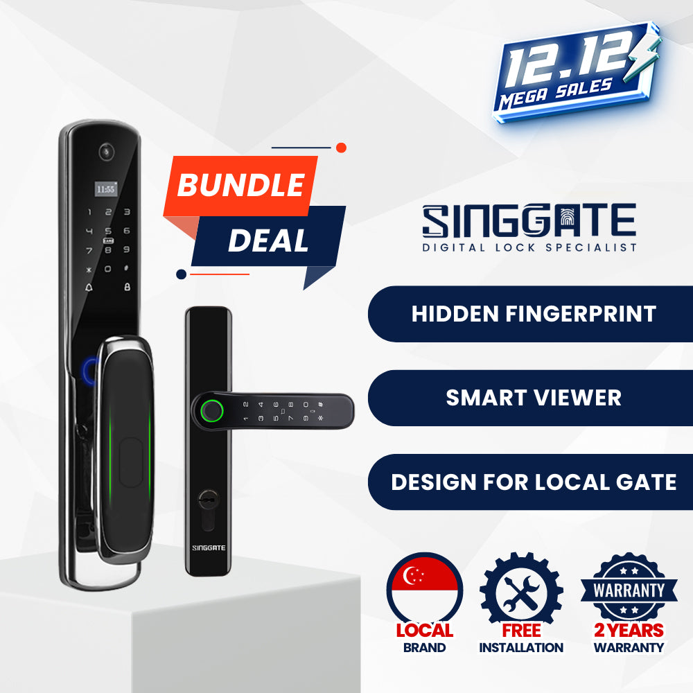 FR009 Door + FM021 Gate Digital Lock Bundle