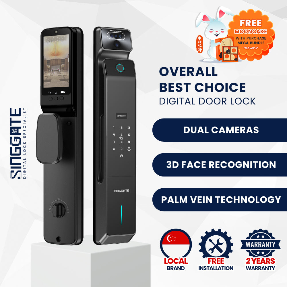 [National Day Promo] FR015 - Dual Camera with The Latest Biometric Digital Door Lock