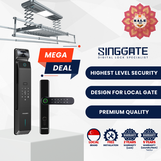 Mega Bundle - FR015 Door + FM021 Gate + LS026/023 Laundry Rack