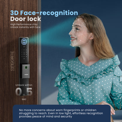 Singgate FR016 with 3D Face + Palm Vein Digital Door Lock