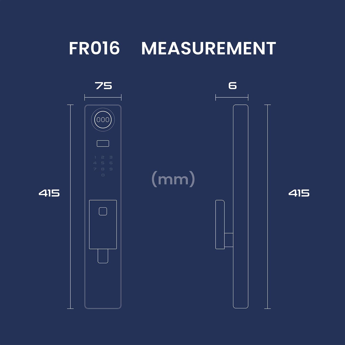 Singgate FR016 with 3D Face + Palm Vein Digital Door Lock