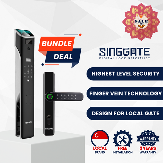 FR018 Door + FM021 Gate Digital Lock Bundle