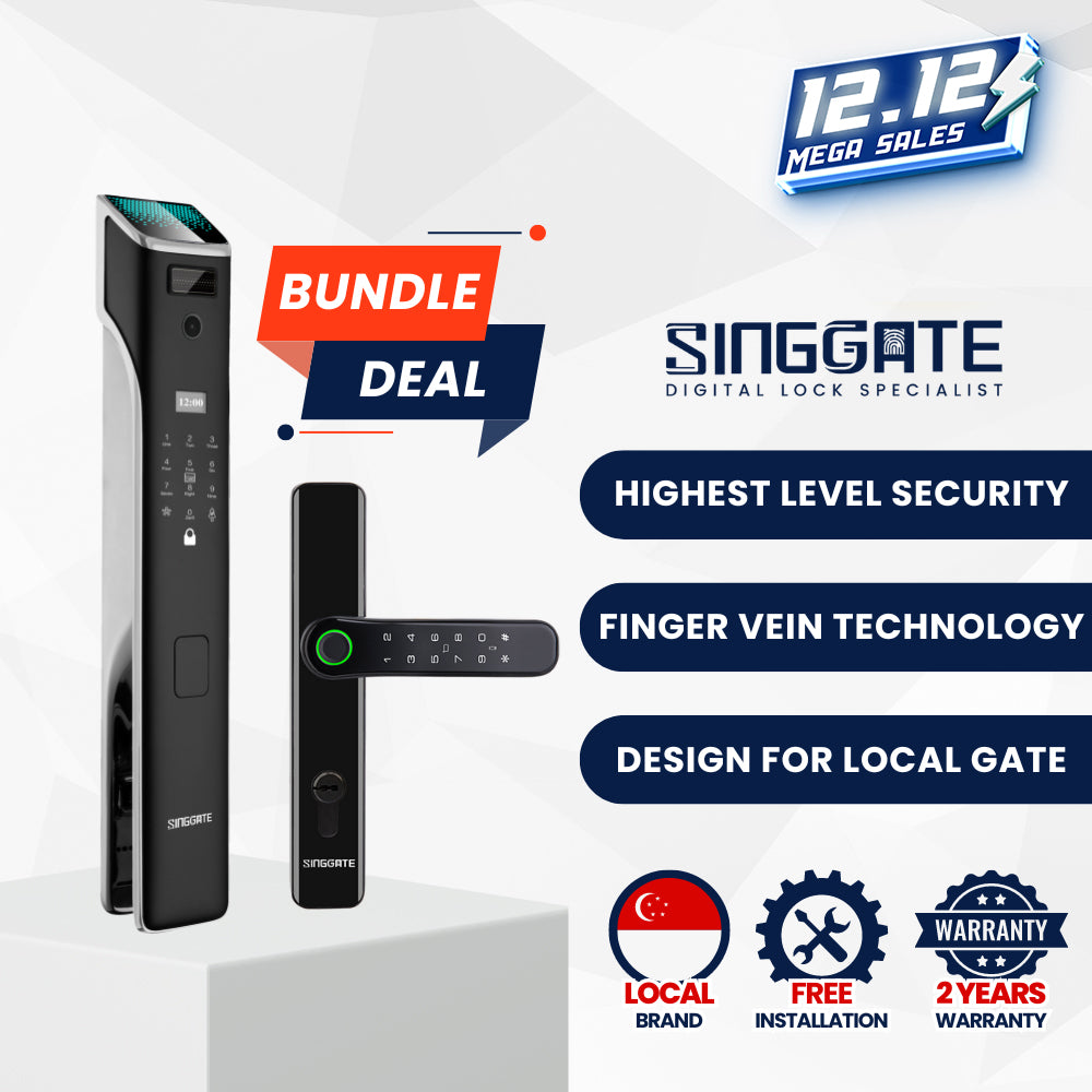 FR018 Door + FM021 Gate Digital Lock Bundle