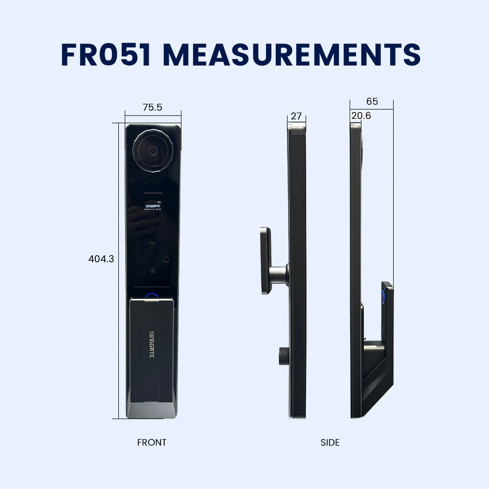 FR051 - 3D Face & Palm Vein Digital Door Lock