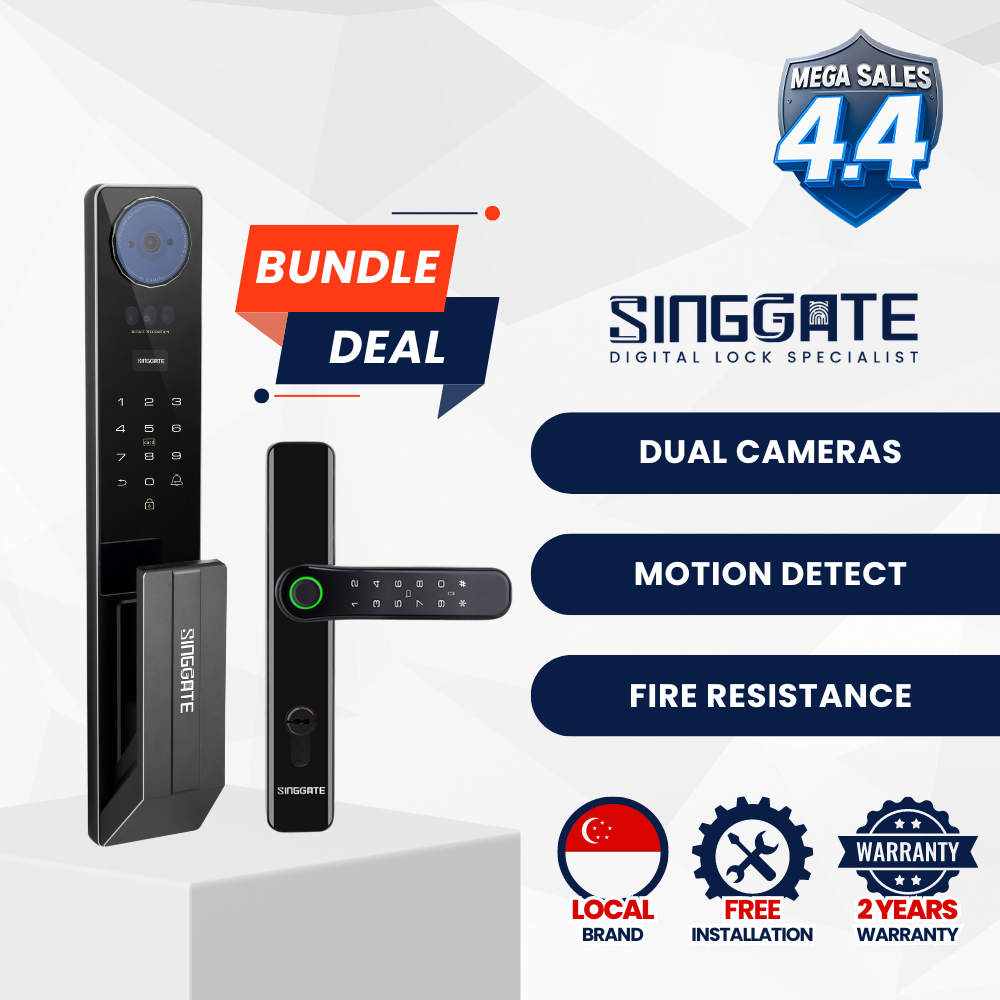 FR051 Door + FM021 Gate Digital Lock Bundle