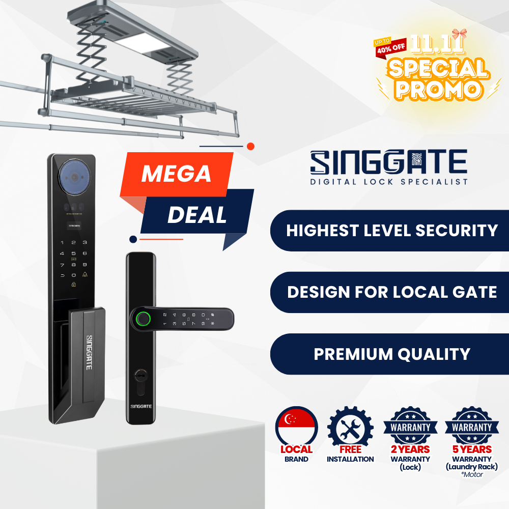 Mega Bundle - FR051 Door + FM021 Gate + Smart Laundry Rack