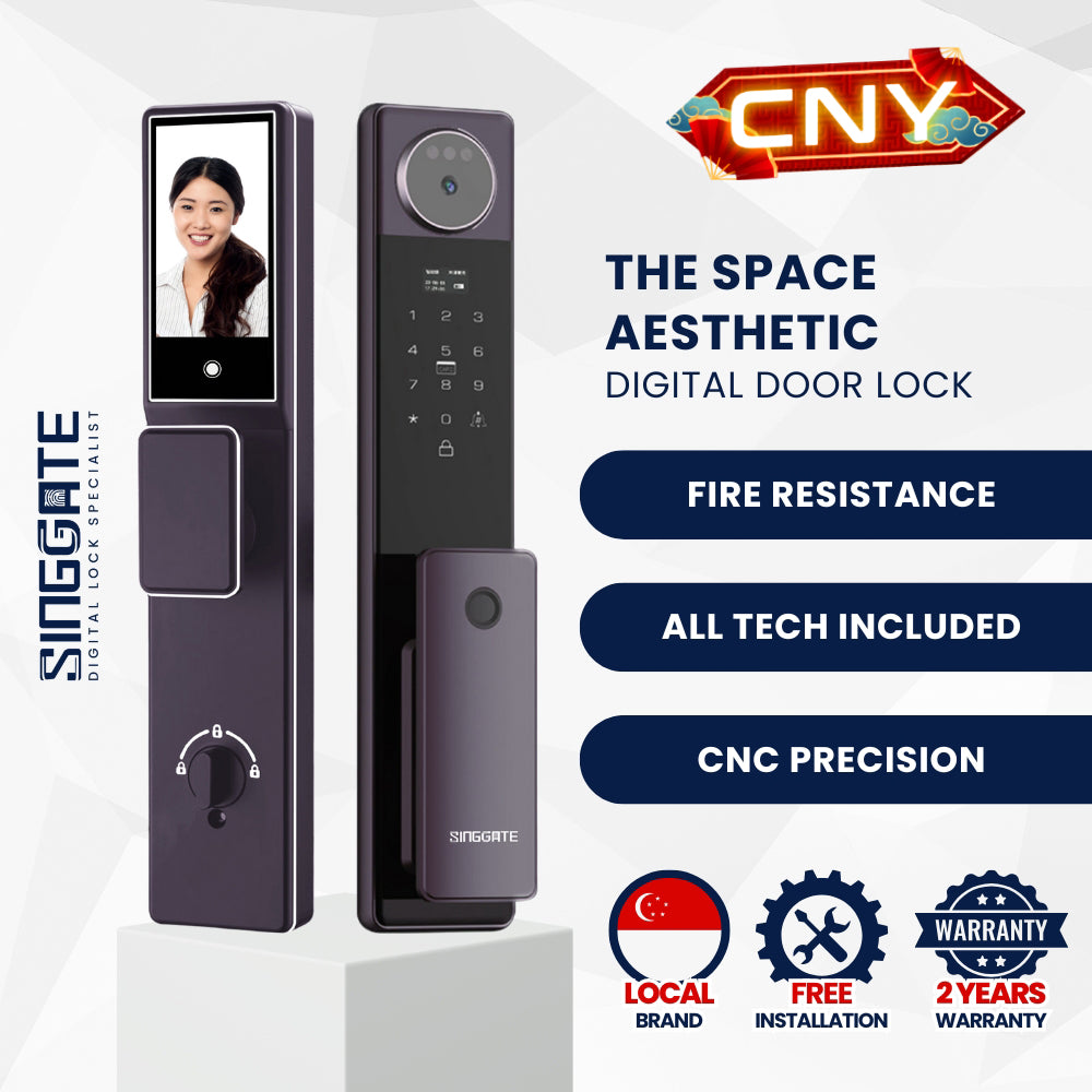 FR052 3D Face & Palm Vein Space Digital Door Lock