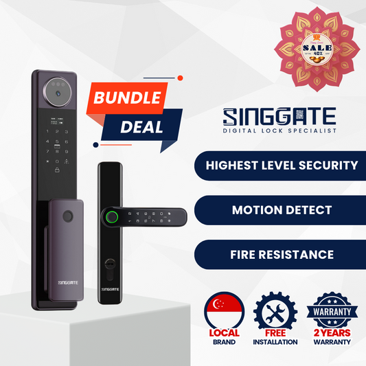 FR052 Door + FM021 Gate Digital Lock Bundle