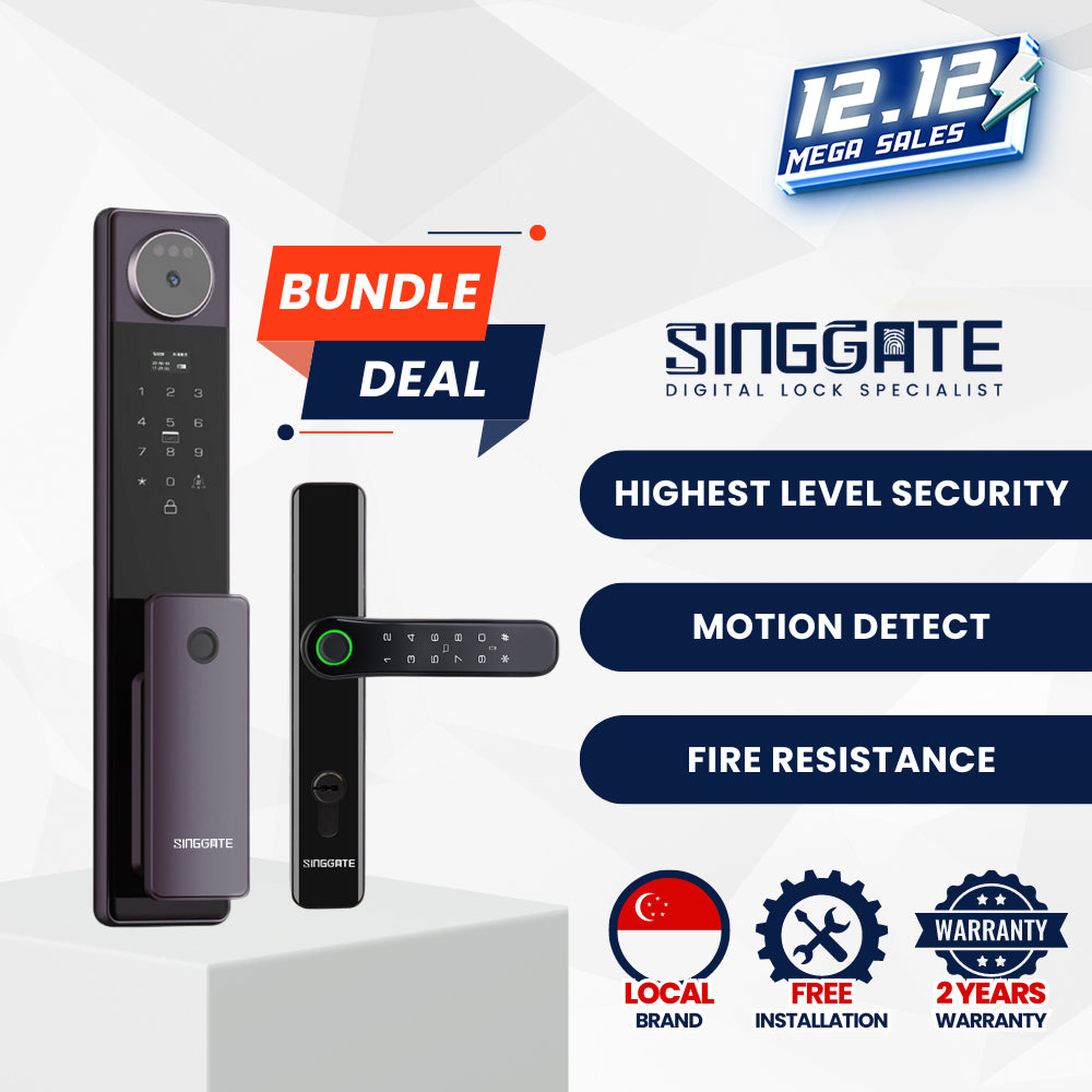 FR052 Door + FM021 Gate Digital Lock Bundle