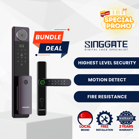 FR052 Door + FM021 Gate Digital Lock Bundle