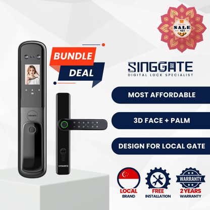 FR055 Door + FM021 Gate Digital Lock Bundle