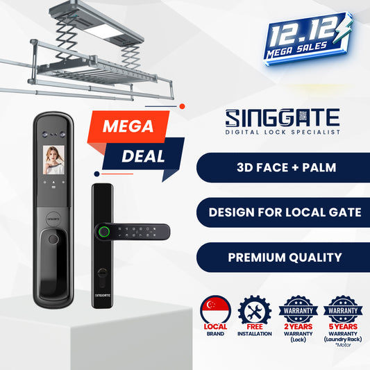 Mega Bundle - FR055 Door + FM021 Gate + LS026 Laundry Rack