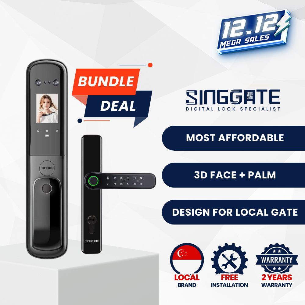 FR055 Door + FM021 Gate Digital Lock Bundle