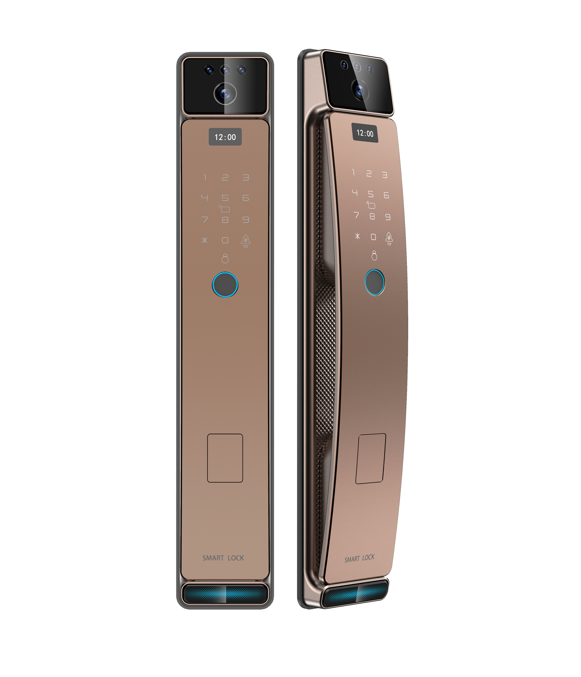 SINGGATE Door Digital Lock, FR056 Digital Door Lock | 3D Face Recognition & Door Viewer Lock - SINGGATE Digital Lock