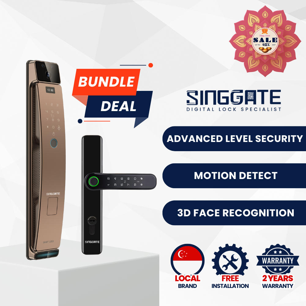 FR056 Door + FM021 Gate Digital Lock Bundle