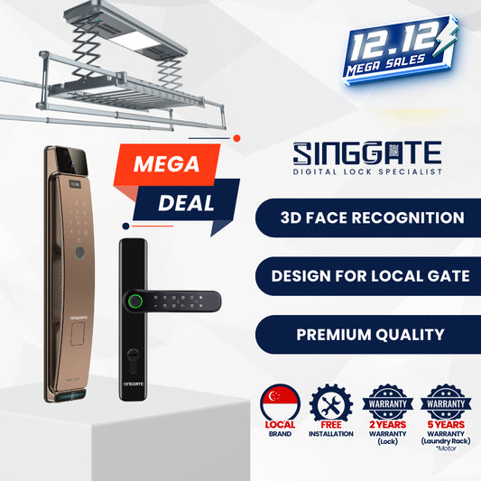 Mega Bundle - FR056 Door + FM021 Gate + LS026 Laundry Rack