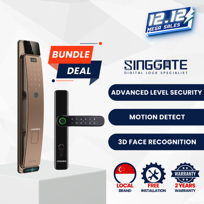 FR056 Door + FM021 Gate Digital Lock Bundle