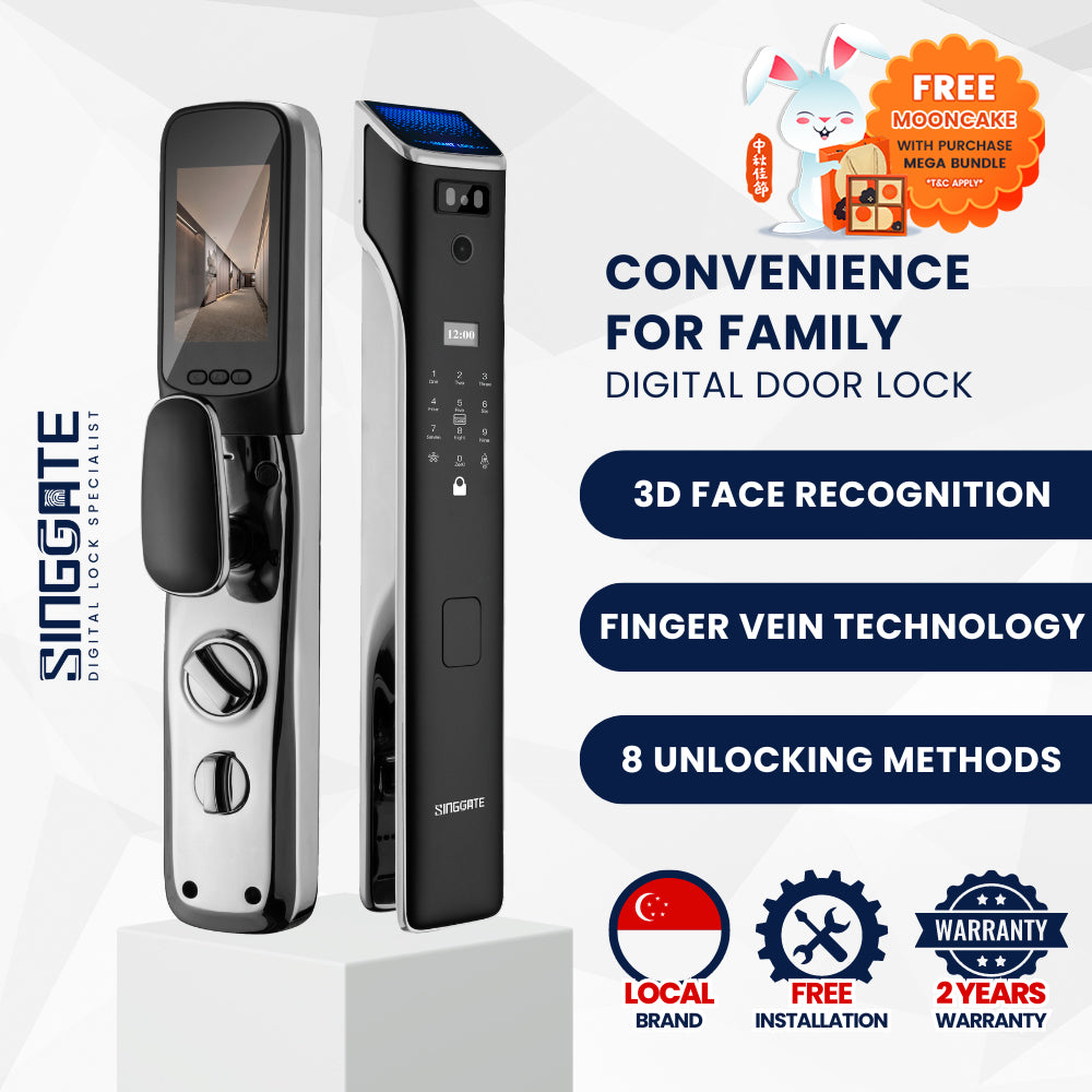 [National Day Promo] FR058 3D Face & Finger Vein Digital Door Lock