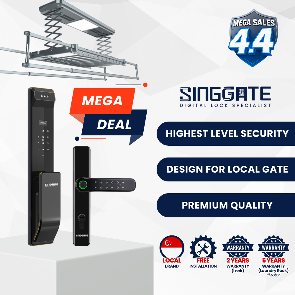 Mega Bundle - FR051 Door + FM021 Gate + Smart Laundry Rack