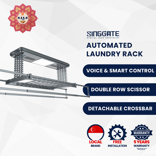 LS023 Pro Premium Quality & Voice Control Automated Laundry Rack