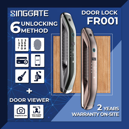 SINGGATE Door Digital Lock, FR001 Door Viewer Camera Smart Digital Door Lock - SINGGATE Digital Lock