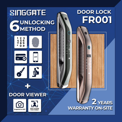 SINGGATE Mega Bundle, *Mega Bundle Deal* FR001 Door Digital Lock + FM021 Metal Gate Digital Lock + LS026 Laundry Rack - SINGGATE Digital Lock