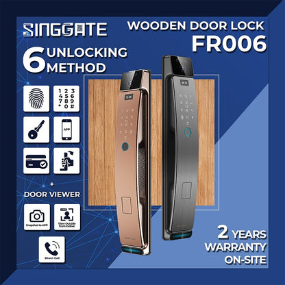 SINGGATE Door Digital Lock, FR006 Video Call Smart Viewer Digital Door Lock - SINGGATE Digital Lock