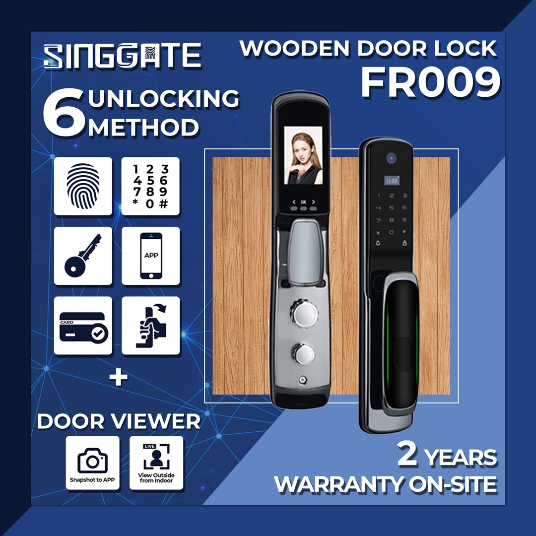 SINGGATE Mega Bundle, *Mega Bundle Deal* FR009 Door Digital Lock + FM021 Metal Gate Digital Lock + LS026 Laundry Rack - SINGGATE Digital Lock