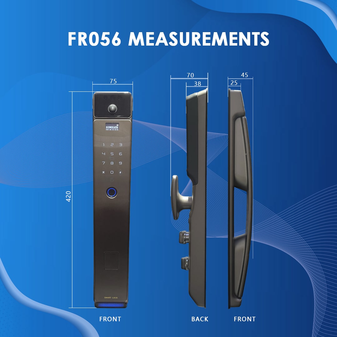 SINGGATE Door & Gate Bundle, *Bundle Deal* FR056 Door Digital Lock + FM021 Metal Gate Digital Lock - SINGGATE Digital Lock