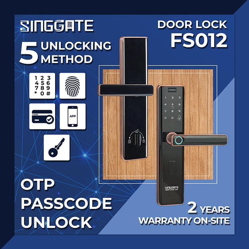 SINGGATE Door & Gate Bundle, *Bundle Deal* FS012 Door Digital Lock + FM021 Metal Gate Digital Lock - SINGGATE Digital Lock