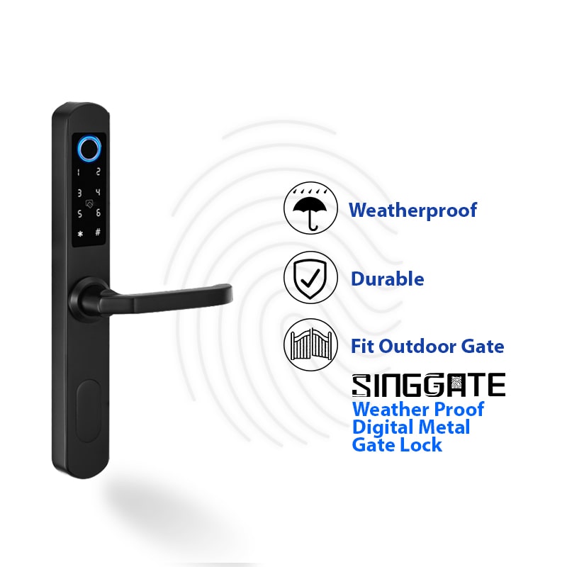 Singgate Gate Digital Lock, OM008 Outdoor Metal Gate Digital Lock - SINGGATE Digital Lock